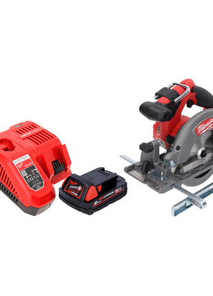 Milwaukee M18 CCS55-201FC Scie circulaire sans fil 165 mm 18V + 1x Batterie 2,0 Ah + Chargeur