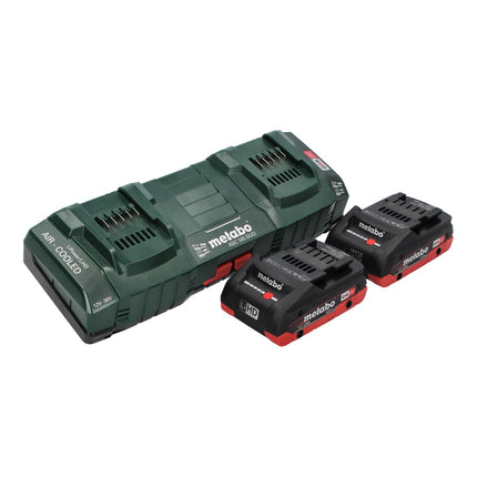 Metabo FSD 36-18 LTX BL 40 Débroussailleuse sans fil 36 V (2x 18 V) manche rond sans balais + 2x Batteries 4,0 Ah + Chargeur double + Sangle arrière