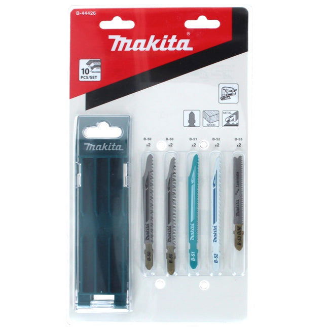 Makita B-44426 Set de lames de scie sauteuse pour bois / plastique / métal / parquet / laminé - 20 pcs. (2x B-44426)