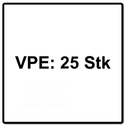 Makita BR-13 Lames de scie sauteuse pour le bois 70 mm pour scies sauteuses à queue en T 25 pcs. (A-85793-25)