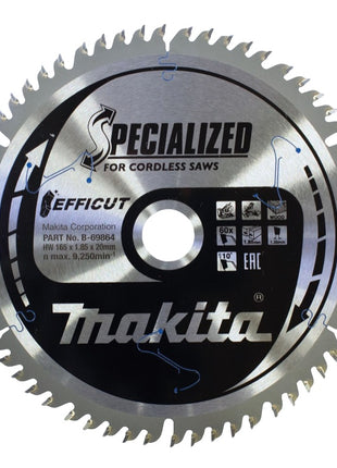 Makita CMSF16560E SPECIALIZED EFFICUT Sägeblatt 165 x 1,85 x 20 mm ( B-69864 ) 60 Zähne für Holz - Toolbrothers