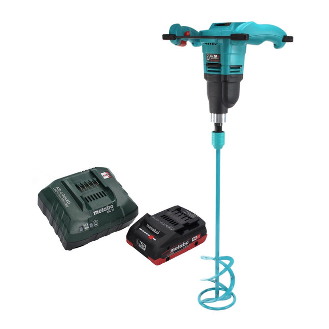 Batteur à main à batterie Collomix Xo 20 NC 18 V 40 l + agitateur WK 140 HF 140 mm + 1x batterie 4,0 Ah + chargeur