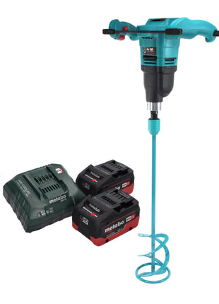 Batidora de mano a batería Collomix Xo 20 NC 18 V 40 l + agitador WK 140 HF 140 mm + 2x batería 5,5 Ah + cargador