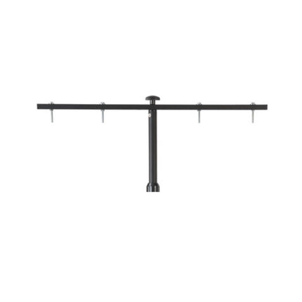 Brennenstuhl ST 301 Trépied télescopique pour chantier noir avec barre transversale, 115 - 300 cm, 10Kg de charge admissible pour projecteurs LED (1170310010)