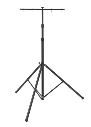 Brennenstuhl ST 301 Trépied télescopique pour chantier noir avec barre transversale, 115 - 300 cm, 10Kg de charge admissible pour projecteurs LED (1170310010)