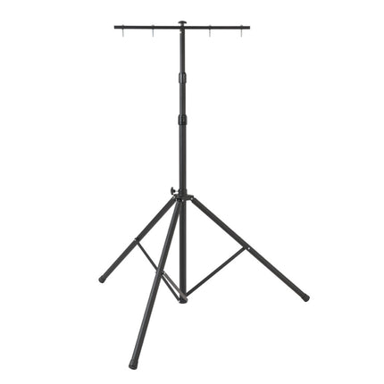 Brennenstuhl ST 301 Trépied télescopique pour chantier noir avec barre transversale, 115 - 300 cm, 10Kg de charge admissible pour projecteurs LED (1170310010)