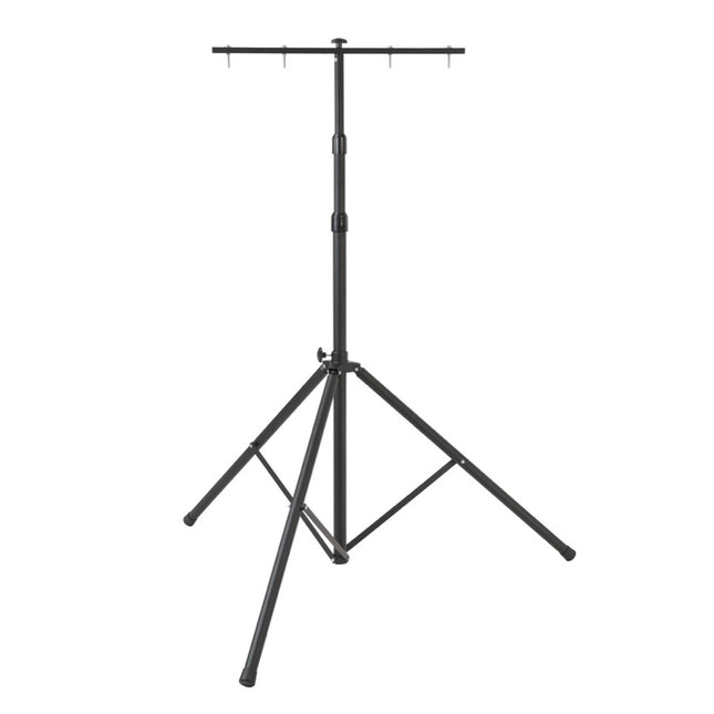 Brennenstuhl ST 301 Trépied télescopique pour chantier noir avec barre transversale, 115 - 300 cm, 10Kg de charge admissible pour projecteurs LED (1170310010)