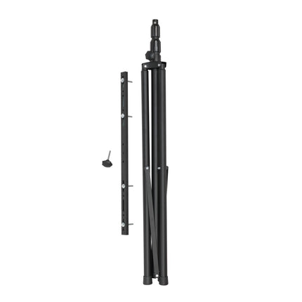 Brennenstuhl ST 301 Trépied télescopique pour chantier noir avec barre transversale, 115 - 300 cm, 10Kg de charge admissible pour projecteurs LED (1170310010)
