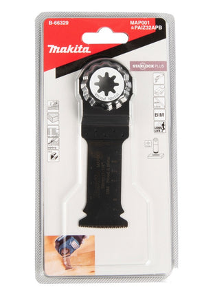 Makita MAP001 Lame de scie plongeante 32x60mm - Starlock Plus - 4 pièces. (4x B-66329)