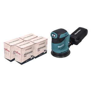 Makita DBO 180 Z Ponceuse excentrique sans fil 18 V - 125 mm + 4x Sets de ponçage Toolbrothers TURTLE - sans batterie, sans chargeur