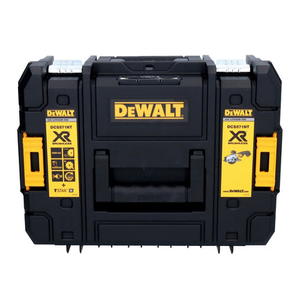 DeWalt DCS 571 D2 Scie circulaire portative sans fil 18 V 115 mm Brushless + 2x batterie 2,0 Ah + chargeur + TSTAK