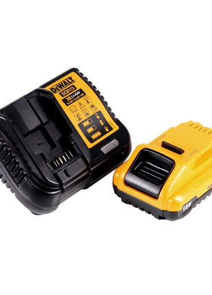 Scie circulaire manuelle à batterie DeWalt DCS 571 L1 18 V 115 mm sans balais + 1x batterie 3,0 Ah + chargeur + TSTAK