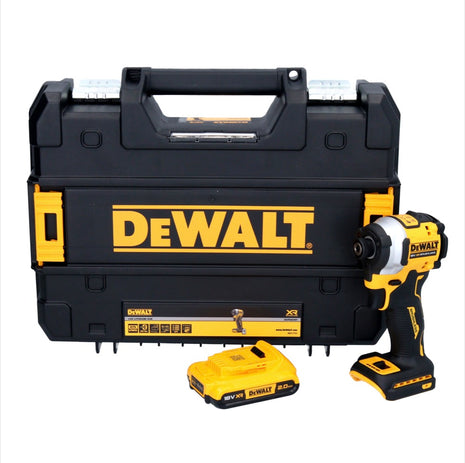 DeWalt DCF 850 Akku Schlagschrauber 18 V 205 Nm 1/4" Brushless + 1x Akku 2,0 Ah + TSTAK - ohne Ladegerät - Toolbrothers