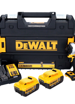 DeWalt DCF 850 M2 Akku Schlagschrauber 18 V 205 Nm 1/4" Brushless + 2x Akku 4,0 Ah + Ladegerät + TSTAK - Toolbrothers