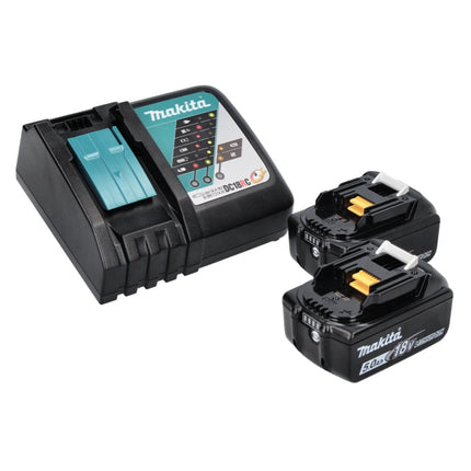 Makita DLX 2452 TJ Kit combiné batterie voiture DTW 300 Visseuse à choc + DDF 485 Perceuse-visseuse + 2x batterie 5,0 Ah + chargeur + Makpac