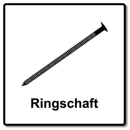 Clous demi-tête Prebena PR31/90NKRI, tige annulaire galvanisée, reliure papier - 6000 pièces