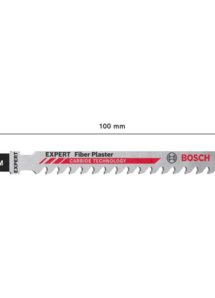 Bosch EXPERT Lames de scie sauteuse Fiber Plaster T 141 HM 100 mm - 3 pièces (2608900563)