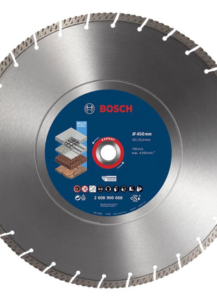 Bosch Expert MultiMaterial Diamant Trennscheibe 450 x 3,3 x 25,40  mm ( 2608900668 ) Diamond Technology für Tischsägen / Benzinsägen - Toolbrothers