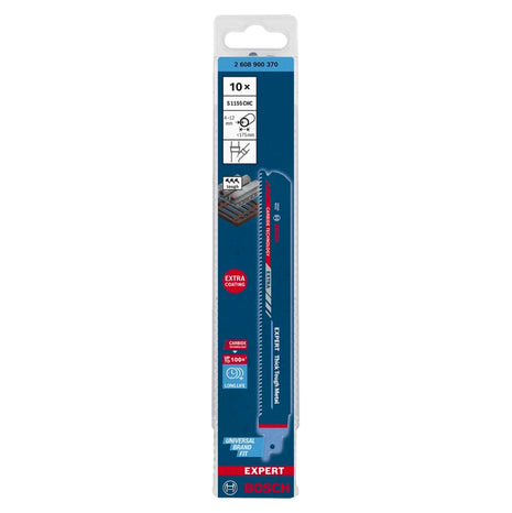 Bosch EXPERT Thick Tough Metal S 1155 CHC Säbelsägeblatt 225 mm 10 Stk. ( 2608900370 ) Carbide Technology