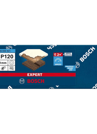 Bosch Expert C470 Schleifpapier 150 mm G120 50 Stk. ( 2608900921 ) 6 Loch für Exzenterschleifer - Toolbrothers