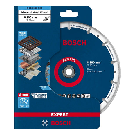 Disco de corte Bosch Expert Diamond Metal Wheel 180 x 22,23 mm (2608900535) Diamond Technology