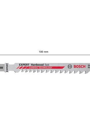 Bosch Expert T 144 DHM Hardwood Fast Jeu de lames de scie sauteuse 3 pièces ( 2608900541 ) Carbide Technology