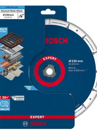 Disco de corte Bosch Expert Diamond Metal Wheel 230 x 22,23 mm (2608900536) Diamond Technology