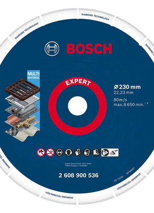 Disco de corte Bosch Expert Diamond Metal Wheel 230 x 22,23 mm (2608900536) Diamond Technology