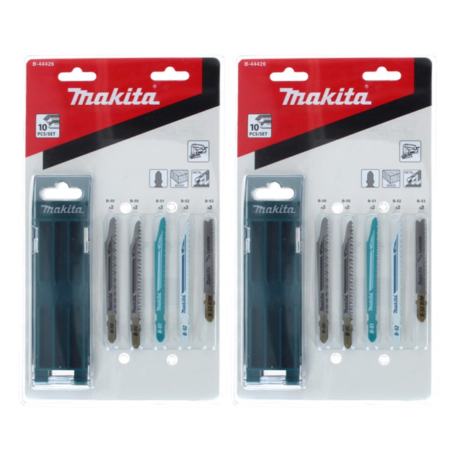 Makita B-44426 Set de lames de scie sauteuse pour bois / plastique / métal / parquet / laminé - 20 pcs. (2x B-44426)