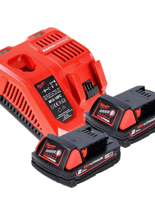 Milwaukee M18 BH-202FC marteau perforateur sans fil 18 V 1.2 J SDS plus + 2x batterie 2.0 Ah + chargeur