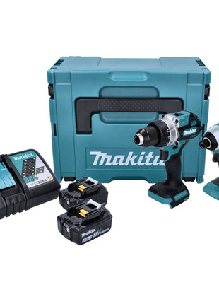 Makita DLX 2432 TJ Kit sans fil DDF 486 Perceuse-visseuse + DTD 153 Visseuse à chocs + 2x Batteries 5,0 Ah + Chargeur + Makpac