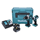 Makita DLX 2432 TJ Kit sans fil DDF 486 Perceuse-visseuse + DTD 153 Visseuse à chocs + 2x Batteries 5,0 Ah + Chargeur + Makpac