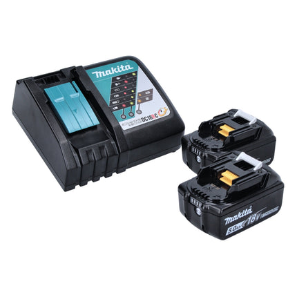 Makita DLX 2432 TJ Kit sans fil DDF 486 Perceuse-visseuse + DTD 153 Visseuse à chocs + 2x Batteries 5,0 Ah + Chargeur + Makpac