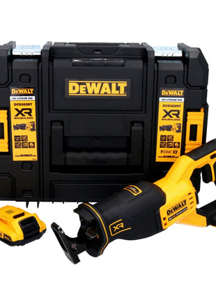 Scie alternative à batterie DeWalt DCS 382 NT 18 V sans balais + 1x batterie 2,0 Ah + TSTAK - sans chargeur