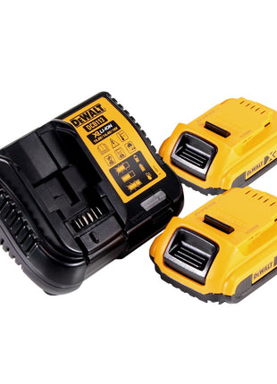 Scie alternative à batterie DeWalt DCS 382 D2T 18 V sans balais + 2x batteries 2,0 Ah + chargeur + TSTAK