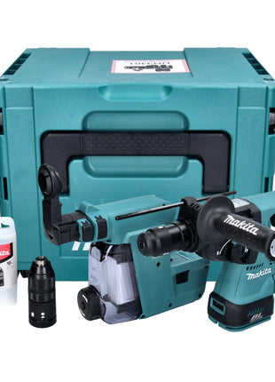 Makita DHR 243 ZJW Akku Bohrhammer 18 V 2,0 J SDS plus Brushless + Staubabsaugung + Makpac - ohne Akku, ohne Ladegerät