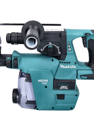 Makita DHR 243 RTJW marteau perforateur sur batterie 18 V 2,0 J SDS plus sans balais + 2x batteries 5,0 Ah + chargeur + aspiration de poussière + Makpac