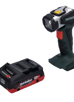 Metabo ULA 14,4 - 18 LED Lampe torche sans fil 280 lm 18V + 1x Batterie 4,0 Ah - sans chargeur