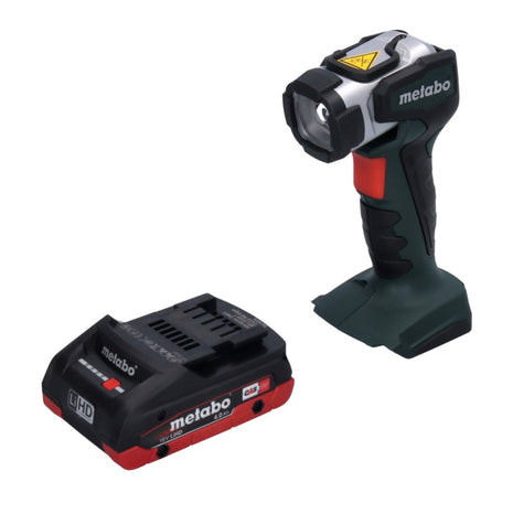 Metabo ULA 14,4 - 18 LED Lampe torche sans fil 280 lm 18V + 1x Batterie 4,0 Ah - sans chargeur