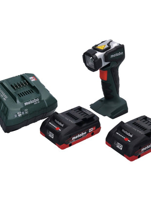 Metabo ULA 14.4 - Foco de mano con batería 18 LED 18 V 280 lm + 2x baterías 4,0 Ah + cargador