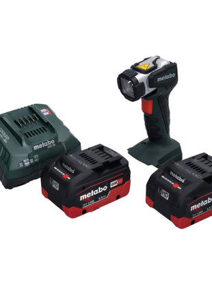 Metabo ULA 14.4 - Projecteur portatif à 18 LED sur batterie 18 V 280 lm + 2x batteries 5,5 Ah + chargeur