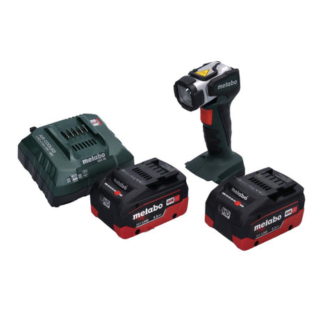 Metabo ULA 14.4 - Projecteur portatif à 18 LED sur batterie 18 V 280 lm + 2x batteries 5,5 Ah + chargeur