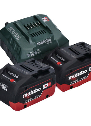 Metabo ULA 14.4 - Projecteur portatif à 18 LED sur batterie 18 V 280 lm + 2x batteries 5,5 Ah + chargeur