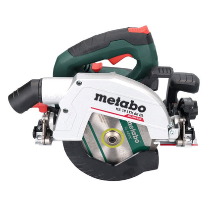 Metabo KS 18 LTX 66 BL Scie circulaire portative sans fil 18 V 165 mm + guide-chaîne + metaBOX - sans batterie, sans chargeur