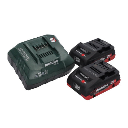 Metabo KS 18 LTX 66 BL Scie circulaire portative sans fil 18 V 165 mm + 2x batterie 4,0 Ah + chargeur + guide-chaîne + metaBOX