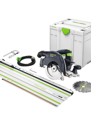 Festool HK 55 EBQ Plus FSK 420 Handkreissäge 1200 W 160 mm ( 576131 ) + Kreissägeblatt + Kappschiene + Systainer - Toolbrothers