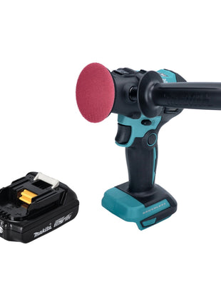 Makita DPV 300 A1 Ponceuse sans fil Polisseuse 18 V 50 / 80 mm Brushless + 1x batterie 2,0 Ah - sans chargeur