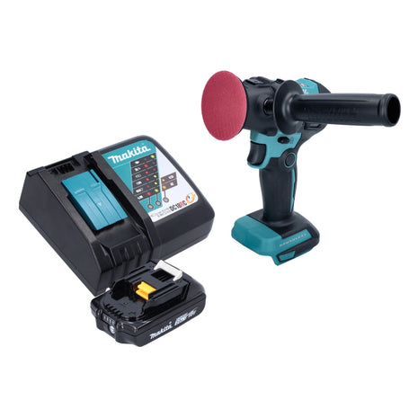 Makita DPV 300 RA1 Polisseuse sans fil 18 V 50 / 80 mm Brushless + 1x batterie 2,0 Ah + chargeur