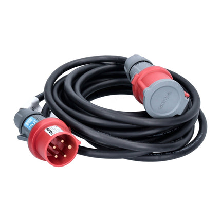 Brennenstuhl Rallonge CEE 400V / 16A 10m IP44 noire ( 1167740 ) pour courant fort / courant triphasé / courant de force