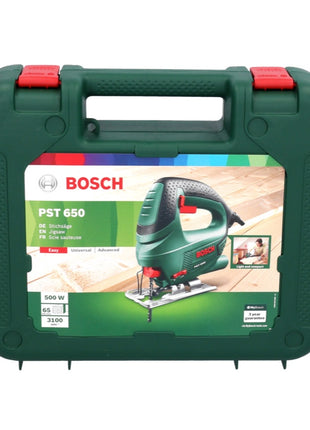 Sierra de calar Bosch PST 650 500 vatios soporte SDS (06033A0700) + estuche